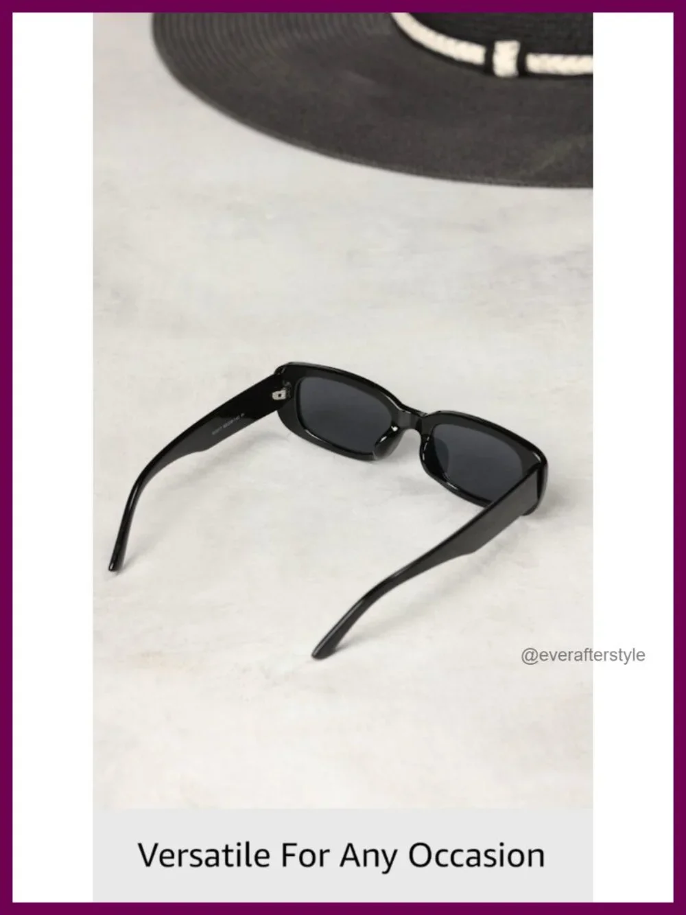 Chunky Rectangle Sunglasses for Women UV400 Protection